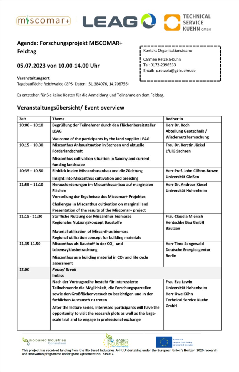 Agenda MISCOMARplus Feldtag 5 07 2023 2